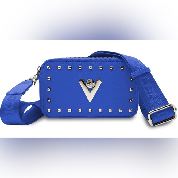 NWT Valentino Orlandi Navy Blue Crossbody Camera-Style‎ Handbag Purse - Picture 1 of 8